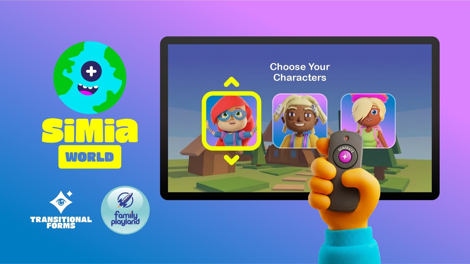 Transitional Forms and Family Playland Bring Generative Storytelling to 23+ Million Living Rooms with Simia World